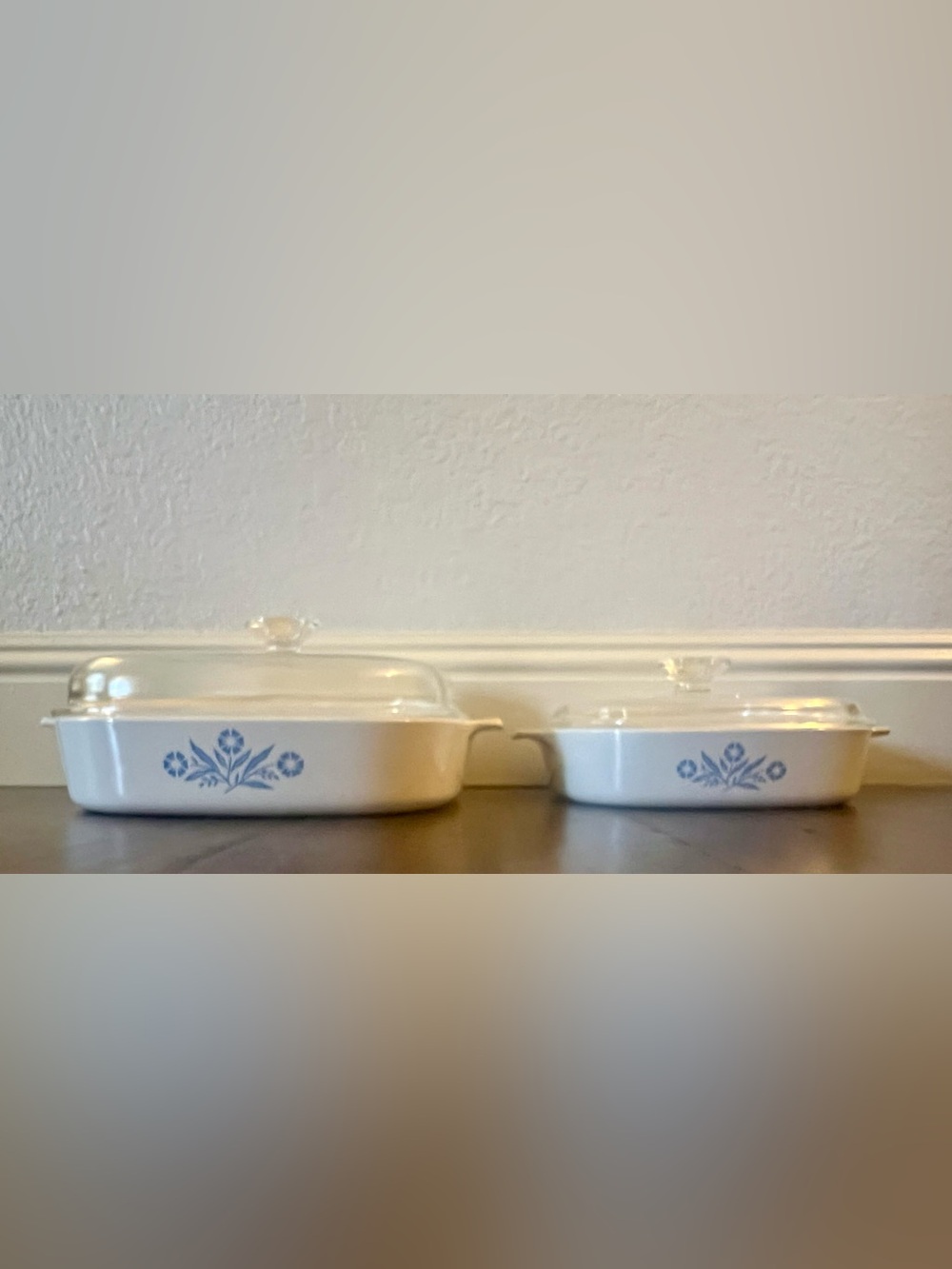 Vintage Corning Ware Cornflower Blue Set – A‑10‑B & A‑11‑B – PERFECT Condition